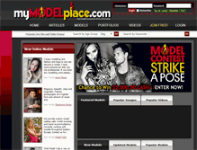 Tablet Screenshot of onlinemodelworld.com